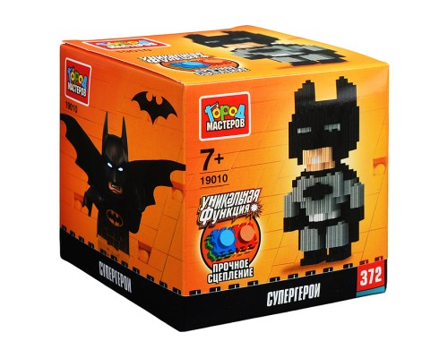 Конструктор 3D сборная фигурка "Супергерои" 372 дет.