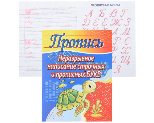 Пропись. Неразрывное написание строчных и прописных букв