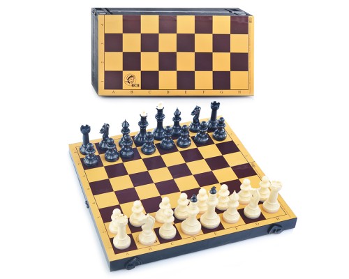 Шахматы обиходные с шахматной доской пластик 30/30 см(выс. короля 71мм)