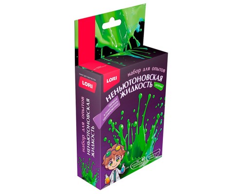 Химические опыты. Неньютоновская жидкость "Зелёная"