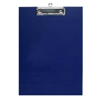 Клипборд A4, картон толщина 2 мм, покрытие ПВХ, синий