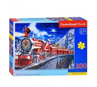 Пазлы 200 "Новогодний экспересс Санты" Premium