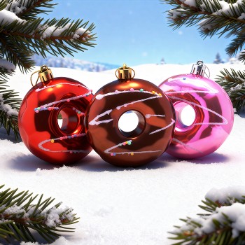 Набор новогодних украшений "Пончики"