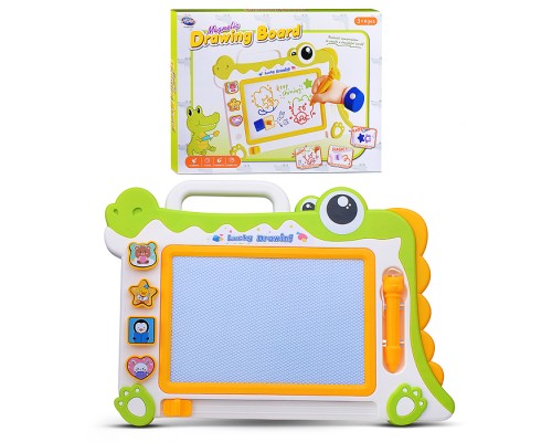 Доска для рисования "Рисуй с крокодильчиком" в коробке