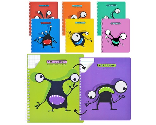 Тетрадь 96л клетка/линия А5 гребень S Перевертыш Кляксоиды