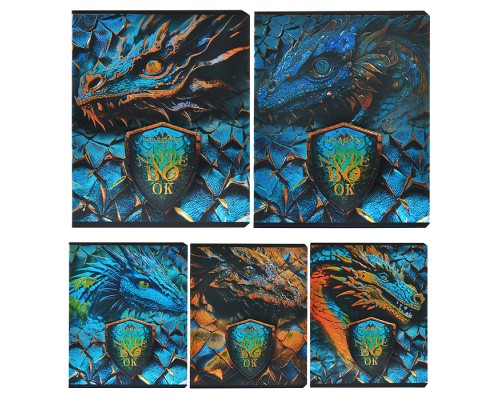 Тетрадь 48л. клетка, А5 "Король Драконов" скрепка