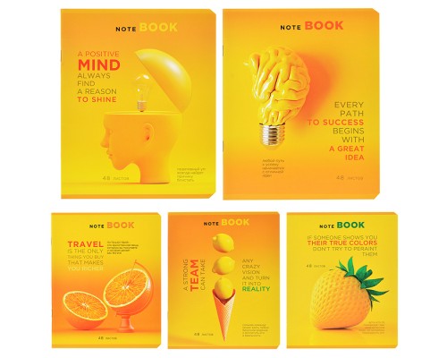 Тетрадь 48л. клетка, А5 "Не жёлтая пресса" скрепка