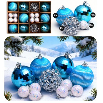 Набор новогодних шаров "Новогоднее сияние"