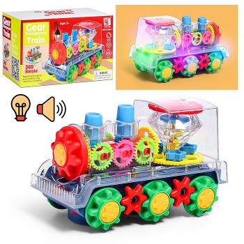 Паровоз "Шестеренка" в коробке