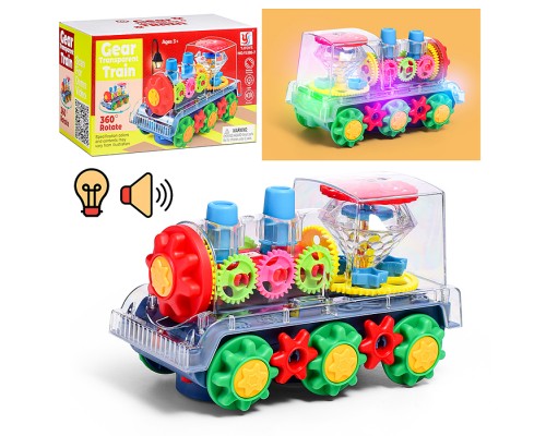 Паровоз "Шестеренка" в коробке