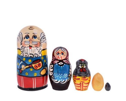 Матрешка Курочка Ряба 4 в 1
