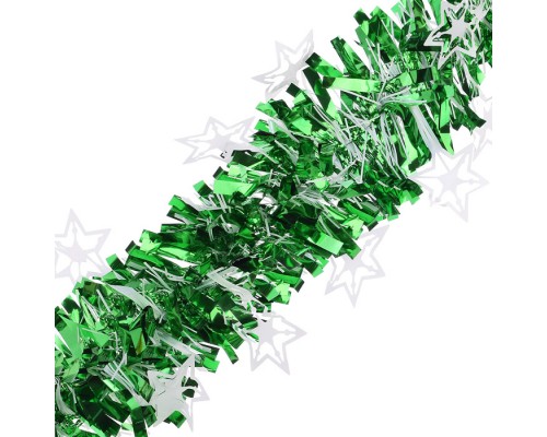 Новогоднее украшение "Мишура" зеленая (9*200см.)