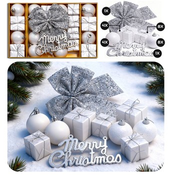 Набор новогодних украшений "Счастливого Нового года" (27шт х 5см)