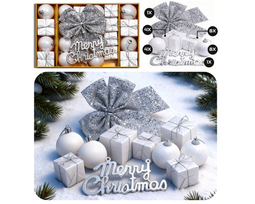 Набор новогодних украшений "Счастливого Нового года" (27шт х 5см)