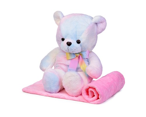 Мягкая игрушка "Медведь" с пледом (110х160)