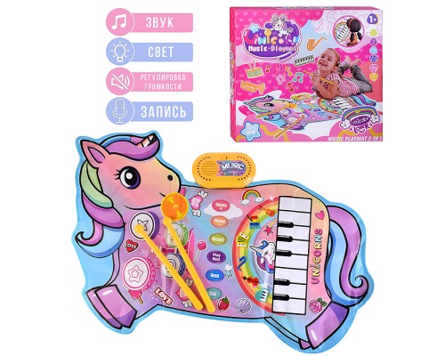 Коврик музыкальный "Единорог" в коробке