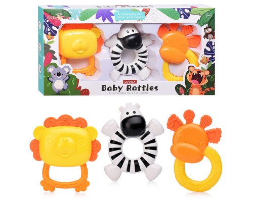 Набор погремушек "Животные Африки" в коробке