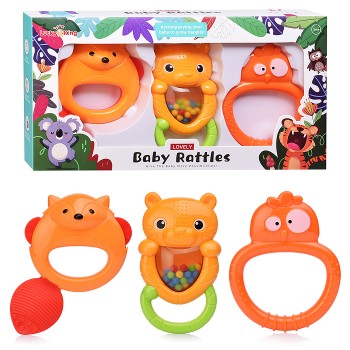 Набор погремушек "Милые зверята" в коробке