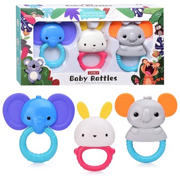 Набор погремушек "Любимые животные" в коробке