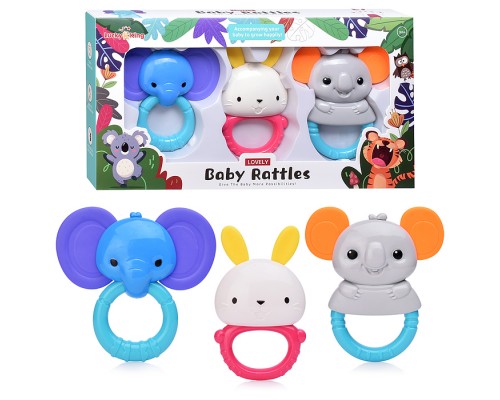 Набор погремушек "Любимые животные" в коробке