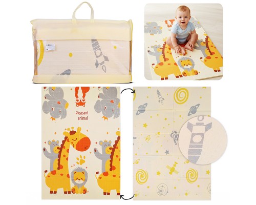 Коврик развивающий "Веселые зверята" (120*180*0.8cm)