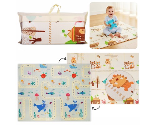Коврик развивающий "В лесу и в океане" (180*200*0.8cm)