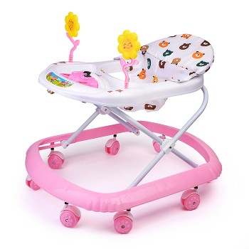 Ходунки "Цветочки" (цвет белый/розовый)