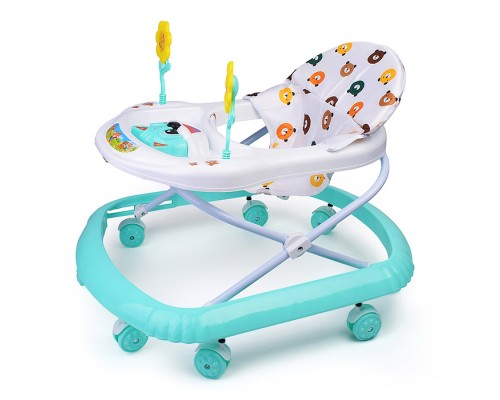 Ходунки "Цветочки" (цвет белый/мятный)