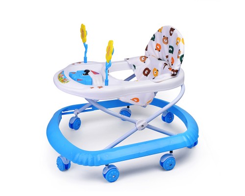 Ходунки "Цветочки" (цвет белый/голубой)