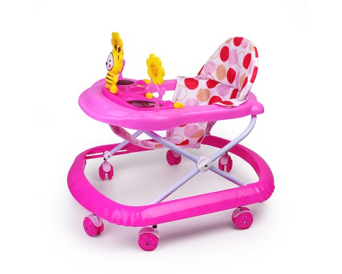 Ходунки "Пчелка и цветы" (цвет розовый)