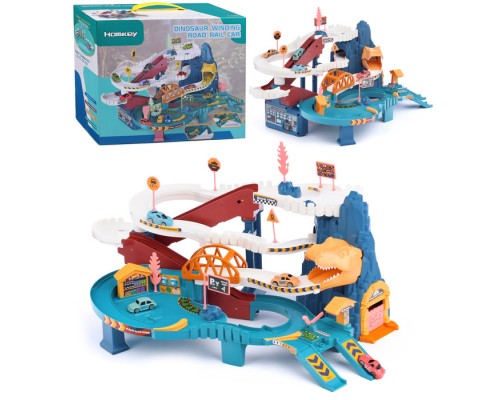 Автотрек "Динозавр" на батарейках, в коробке