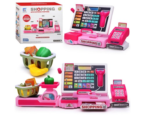 Игровой набор "Касса со сканером" с аксессуарами, в коробке