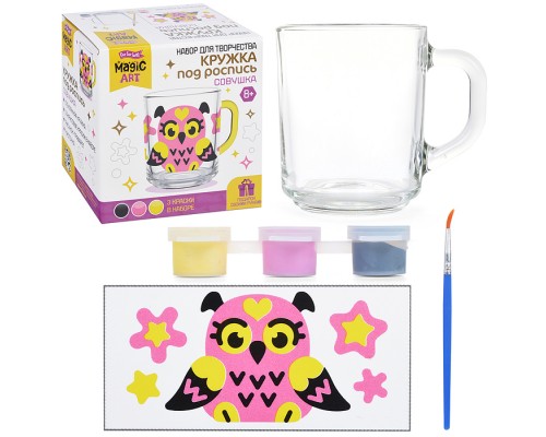 Набор для творчества. Кружка под роспись "Совушка"