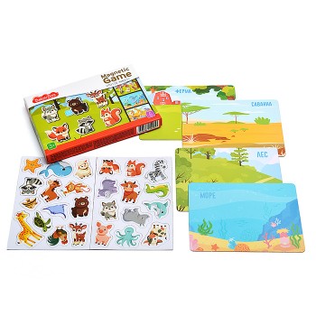 Игра магнитная "Кто где живет?" Магнитная игра