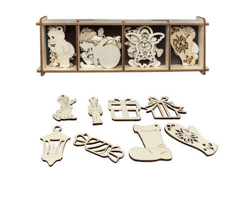 Набор для раскрашивания "Зимняя сказка" (ёлочные игрушки) 20 дет.