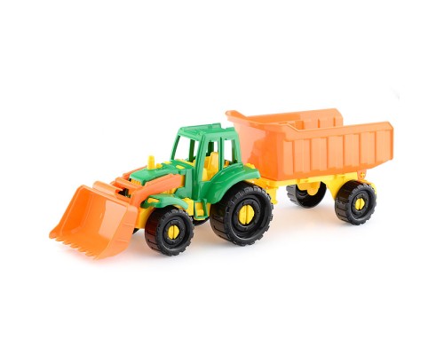 Трактор Бульдозер "Иван" с прицепом Фермерский