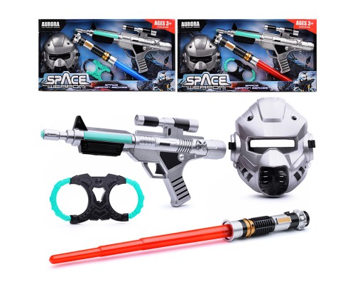 Набор оружия "Звездный  путь" (свет, звук) на батарейках, в коробке