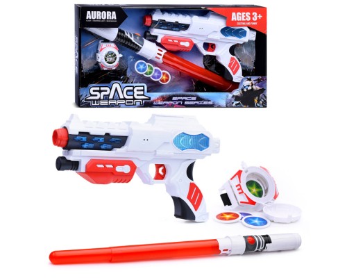 Набор оружия "Супер оружие" (свет, звук) на батарейках, в коробке