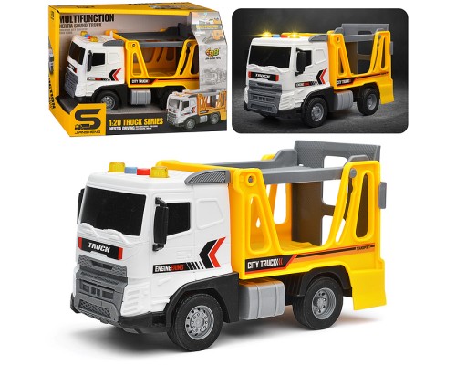 Машина "Автовоз. Перевозчик" (свет, звук)  в коробке