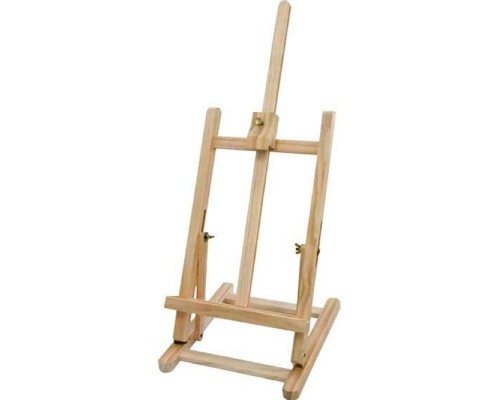 Мольберт художественный "ART" настольный, деревянный, 23x25x59 см, максимальная высота холста 43 см, с возможностью регулировки угла наклона, в картонной коробке