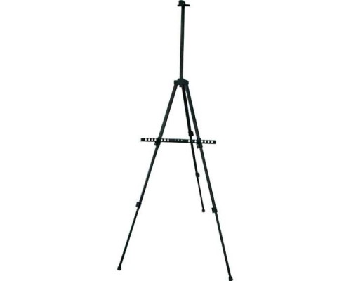 Мольберт художественный "ART" напольный, металлический, телескопический, максимальный размер мольберта 160x94x90 см, вес 900 г, максимальная высота холста 83 см, с возможностью регулировки угла наклона, с чехлом для транспортировки, в картонной 