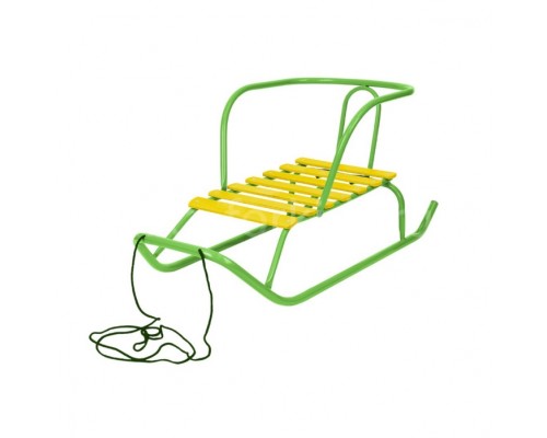 Игрушка. Санки детские "Ветерок 1+" (зеленый)