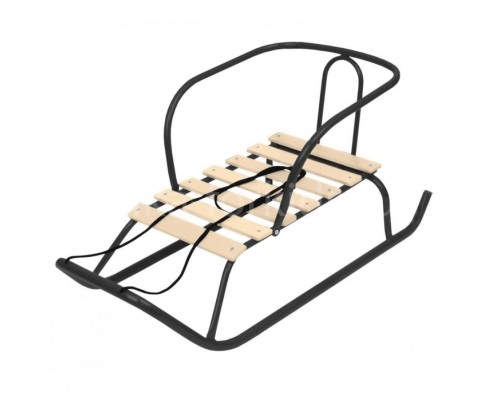 Игрушка. Санки детские "Ветерок 1+" (черный)