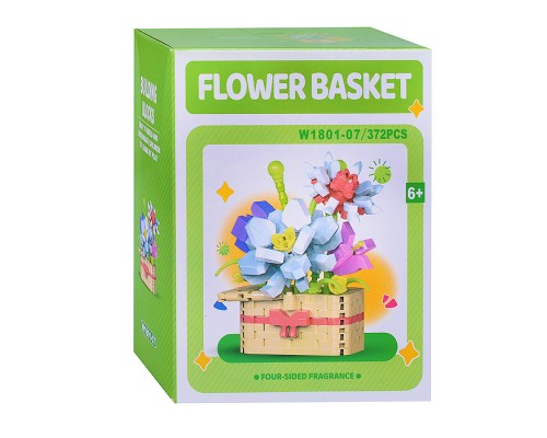Конструктор "Корзина с цветами" (372 дет.) в коробке