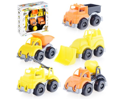 Набор машинок "Вжух на стройке" 10 см