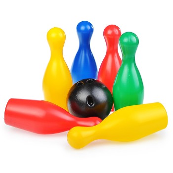 Боулинг 6 кеглей + 1 шар, в сетке