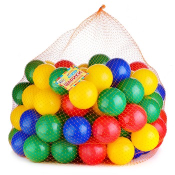 Шарики для сухого бассейна 100 шт, в сетке