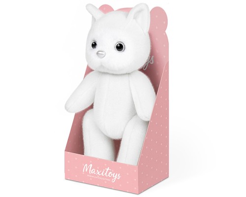 Котик Белый, 20 см, в коробке