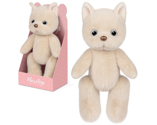 Котик Бежевый, 20 см, в коробке