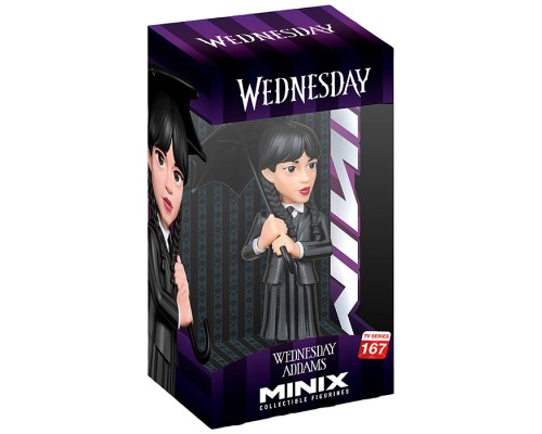 Коллекционная фигурка "Wednesday" - "Уэнсдей", Уэнсдей с зонтиком, 12 см,